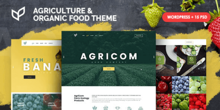 Agricom v1.8.2 Agriculture & Organic Food WordPress Theme