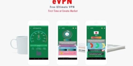 eVPN v4.4 Free Ultimate VPN Android VPN, Billing, Phone Booster, Admob Push Notification