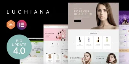 Luchiana v4.2 Cosmetics Store & Beauty Shop WooCoomerce Theme