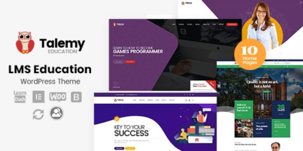 Talemy (v1.2.21) LMS Education WordPress Theme