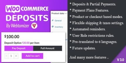 WooCommerce Deposits v4.3.3 Partial Payments Plugin