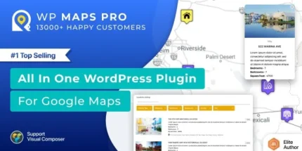 WordPress Plugin for Google Maps v5.7.3 WP MAPS PRO