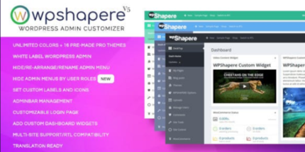 WPShapere v7.0.7 WordPress Admin Theme