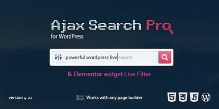 Ajax Search Pro (v4.26.11) Live WordPress Search & Filter Plugin