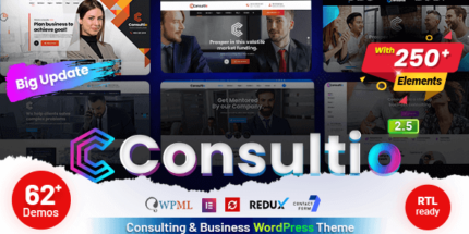 Consultio (v3.2.1) Corporate Consulting WordPress Theme