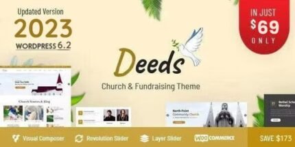 Deeds (v9.6) Best Responsive Nonprofit Church WordPress Theme