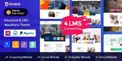 Edubin (v9.1.0) Education LMS WordPress Theme