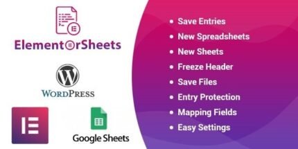 ElementorSheets v4.3 Elementor Pro Form Google Spreadsheet Addon