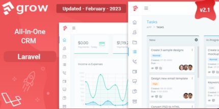 Grow CRM v2.5 Laravel Project Management Script