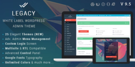 Legacy (v9.6) White label WordPress Admin Theme