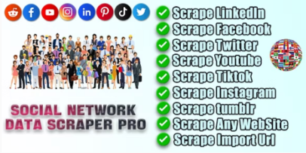 Social Network Data Scraper Pro v18.02