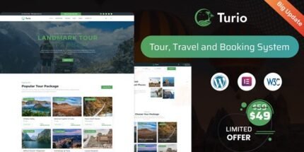 Turio (v1.4.0) Tour and Travel WordPress Theme Tourism Agency