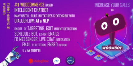 v13.9.3 AI ChatBot for WooCommerce – ChatGPT, Retargeting, Exit Intent (WoowBot)