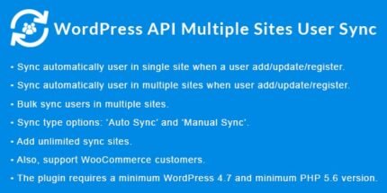 WordPress API Multiple Sites User Sync v1.6.2